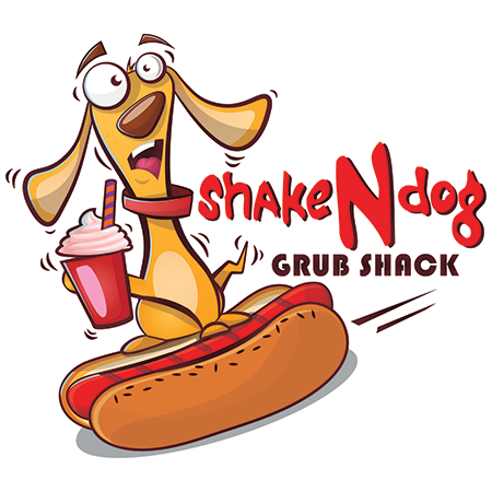 Shake N Dog Grub Shack logo